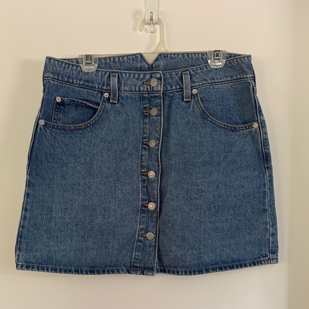 Levi's Blue Denim Skirt with Pockets